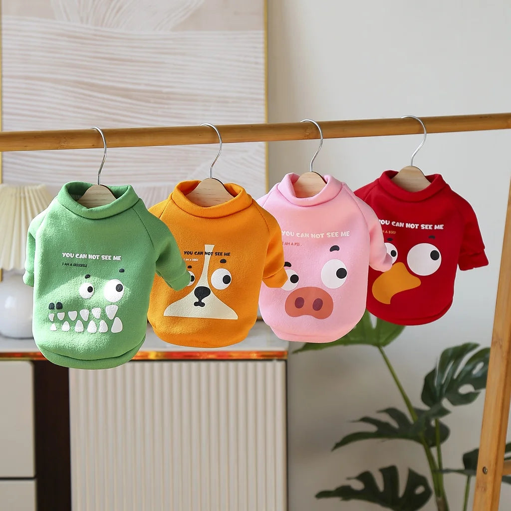 Cartoon Pet Sweater – Cozy Autumn & Winter Pullover