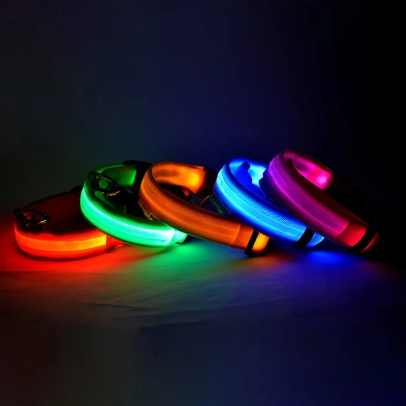 💡 GlowSafe™ LED Night Dog Collar – Flashing Luminous Safety Leash