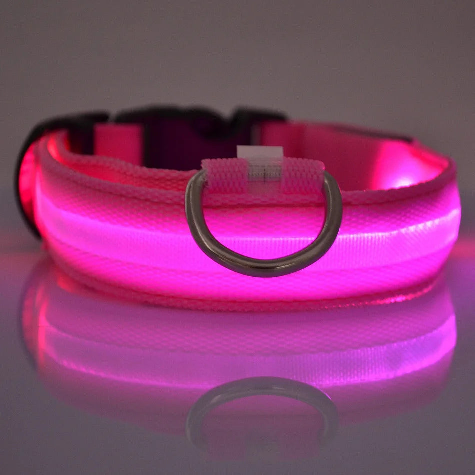 💡 GlowSafe™ LED Night Dog Collar – Flashing Luminous Safety Leash