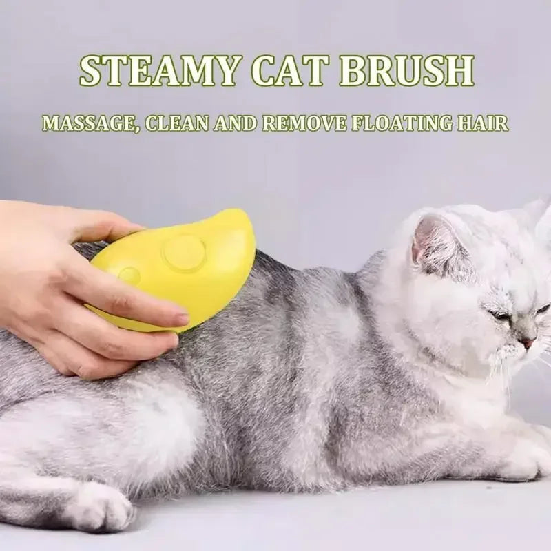 3-in-1 Electric Steam Pet Brush