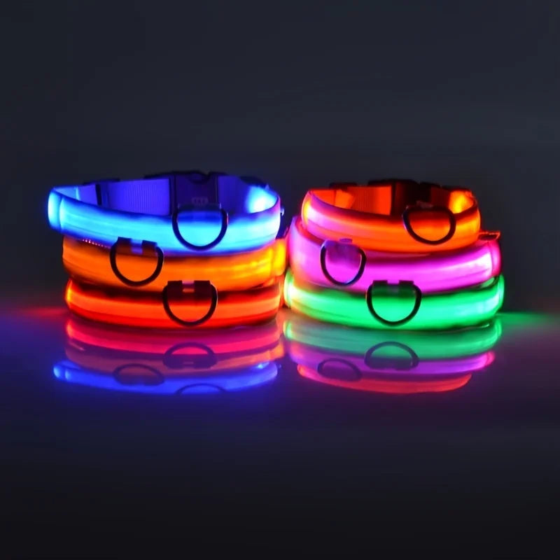 💡 GlowSafe™ LED Night Dog Collar – Flashing Luminous Safety Leash