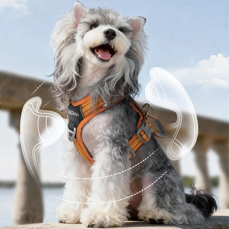 Reflective Adjustable Dog Harness – Explosion-Proof Safety Vest