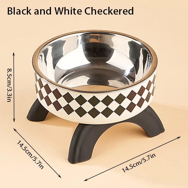 Elevated Pet Food & Water Bowl – Anti-Slip Raised Stainless Steel Feeding Stand