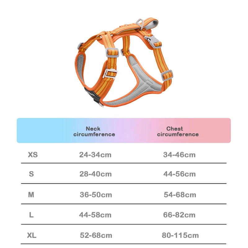 Reflective Adjustable Dog Harness – Explosion-Proof Safety Vest