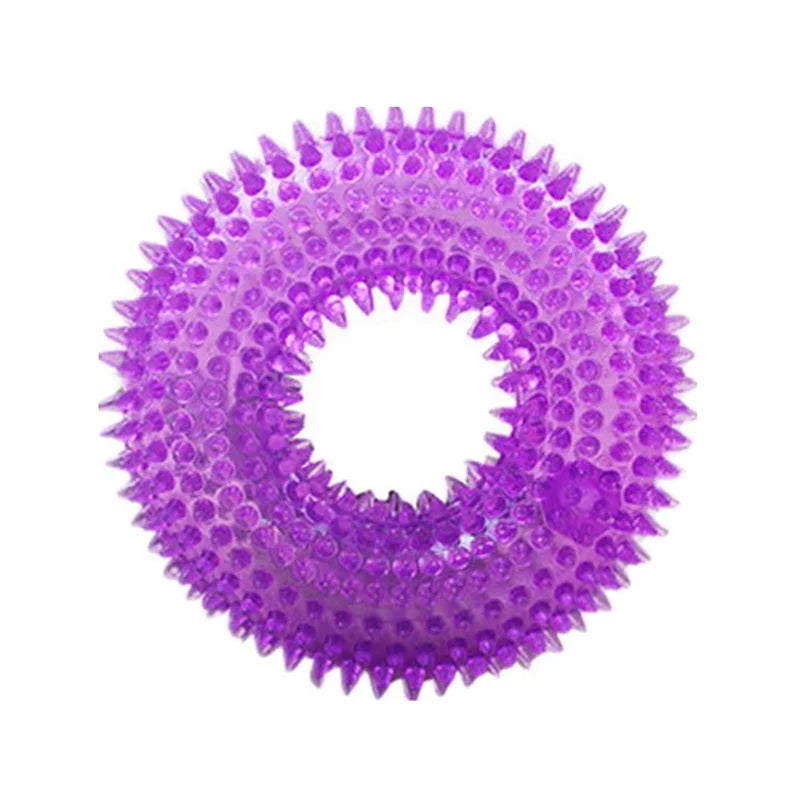 Dog Chew Toy – Thorn Ring for Teeth Cleaning & Interactive Play