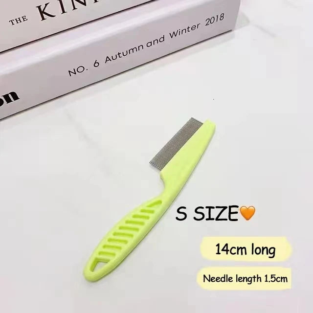 Stainless Steel Flea & Grooming Comb for Dogs and Cats