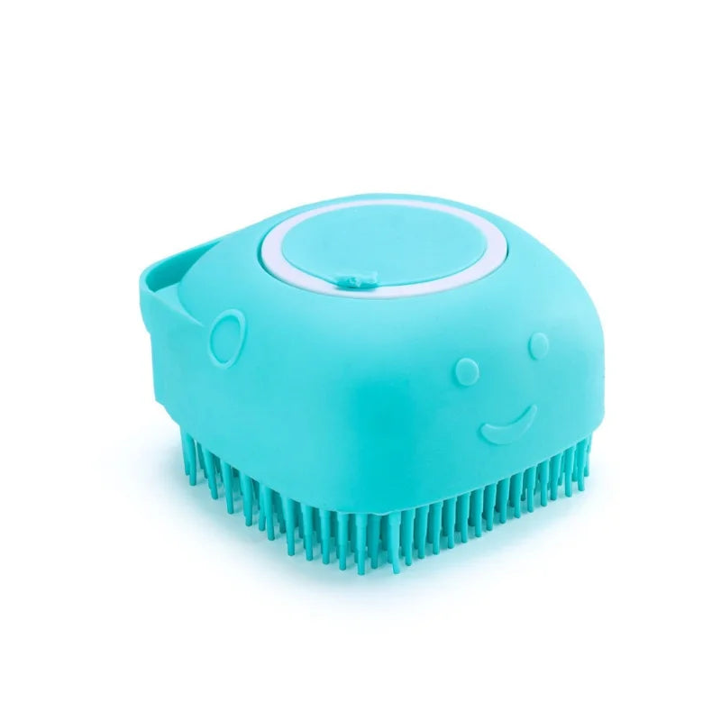 Silicone Pet Bath Massage Gloves – Gentle Grooming Brush for Dogs & Cats