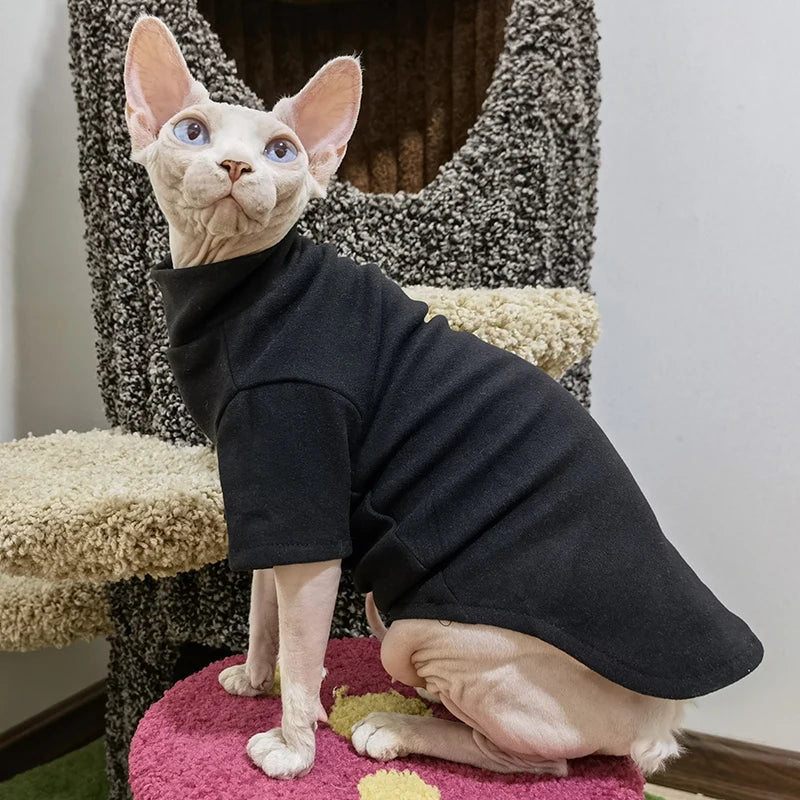 Soft Cotton Hairless Pet Hoodie – All-Season Comfort Wear