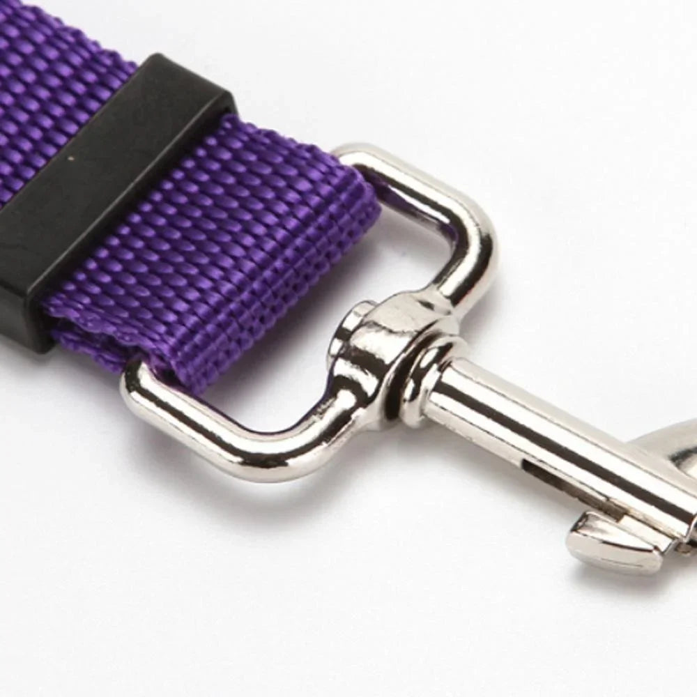 Adjustable Pet Car Seat Belt – Safety Harness Leash for Dogs & Cats