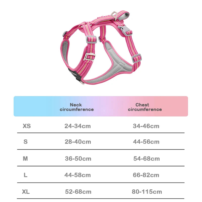 Reflective Adjustable Dog Harness – Explosion-Proof Safety Vest