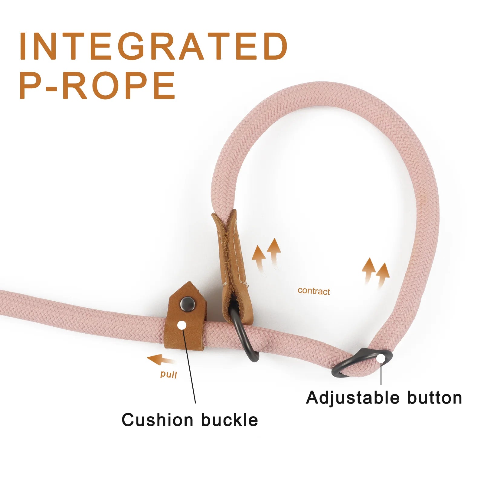 🐶 Hands-Free Adjustable P-Shaped Dog Leash – Running & Walking Traction Rope