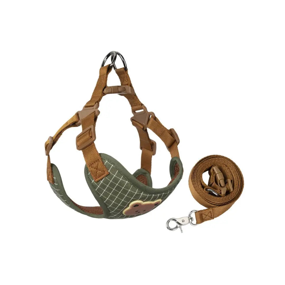 Breathable Pet Harness & Leash Set – Comfortable Vest for Small & Medium Dogs