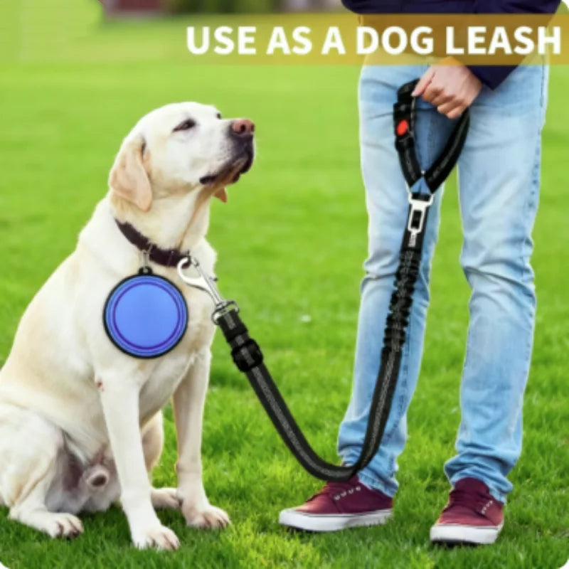 Reflective Pet Car Seat Belt & Harness – Safety Leash for Dogs & Cats
