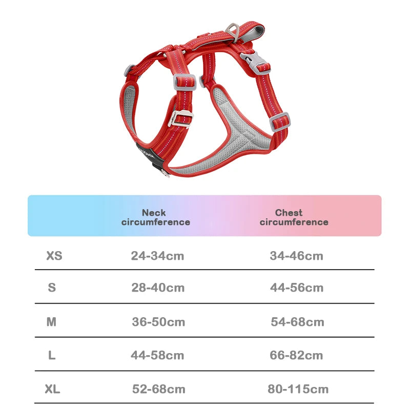 Reflective Adjustable Dog Harness – Explosion-Proof Safety Vest