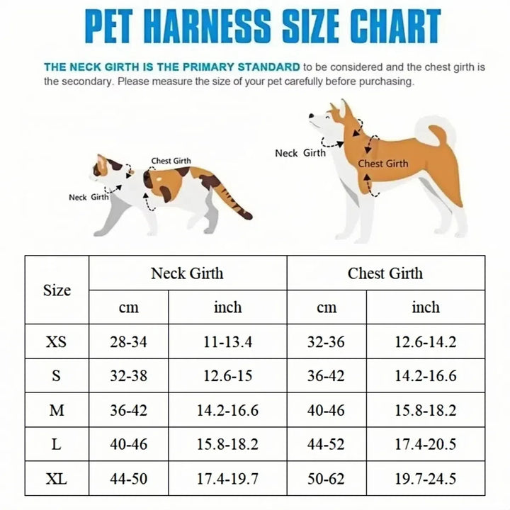 Breathable Pet Harness & Leash Set – Comfortable Vest for Small & Medium Dogs