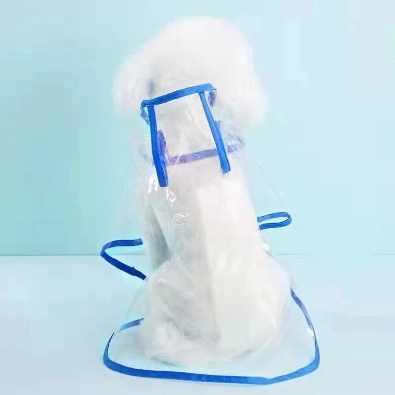 🌧️ ClearView Transparent Dog Raincoat – Lightweight Waterproof