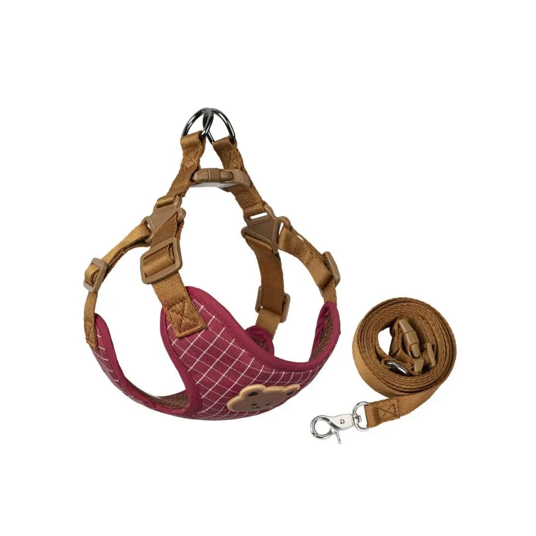 Breathable Pet Harness & Leash Set – Comfortable Vest for Small & Medium Dogs