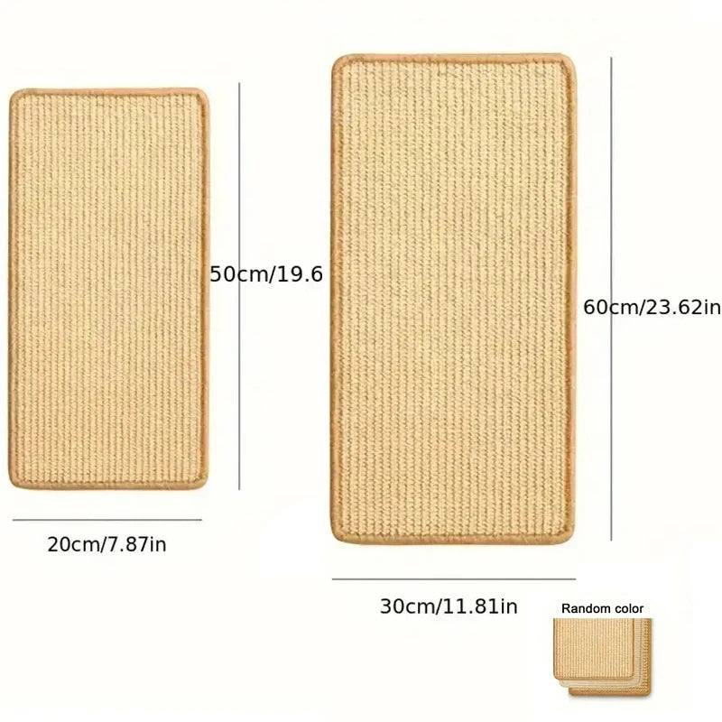 Natural Sisal Cat Scratcher Mat – Horizontal Floor Pad