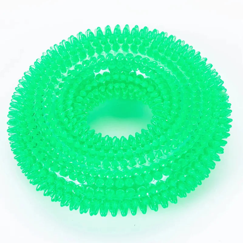 Dog Chew Toy – Thorn Ring for Teeth Cleaning & Interactive Play