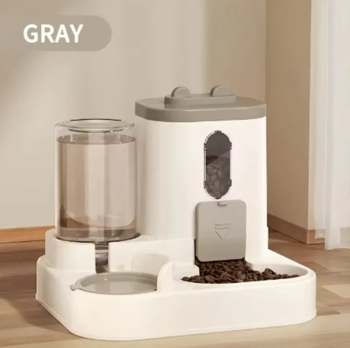 2-in-1 Automatic Cat Food & Water Dispenser – Integrated Pet Feeder