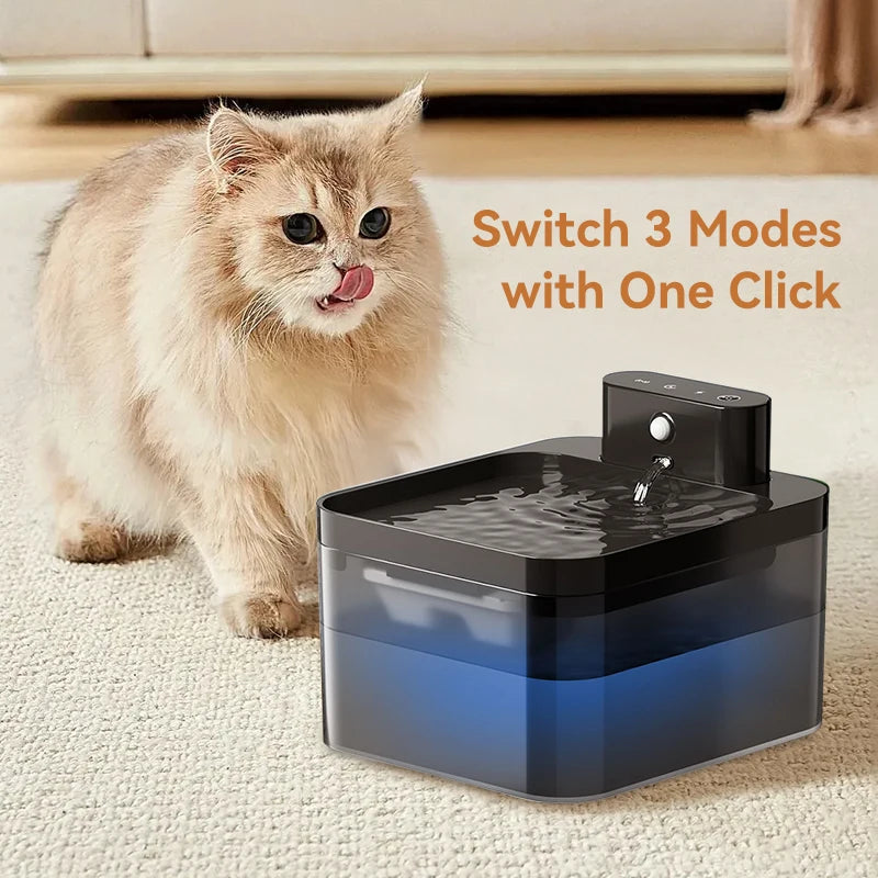 Wireless Automatic Pet Water Fountain – Smart Infrared Cat & Dog Dispenser 2600mAh