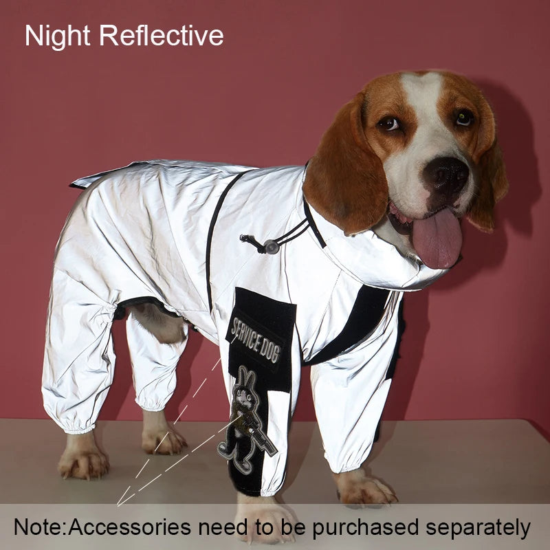 All-Weather Reflective Dog Raincoat – Waterproof Outdoor Jacket