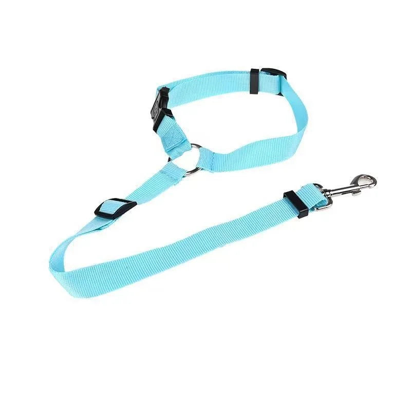 Reflective Pet Car Seat Belt & Harness – Safety Leash for Dogs & Cats