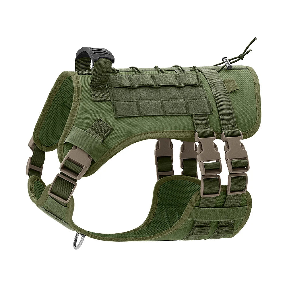 🐶 No-Pull Reflective Dog Harness with Handle – Soft Padded Control Vest