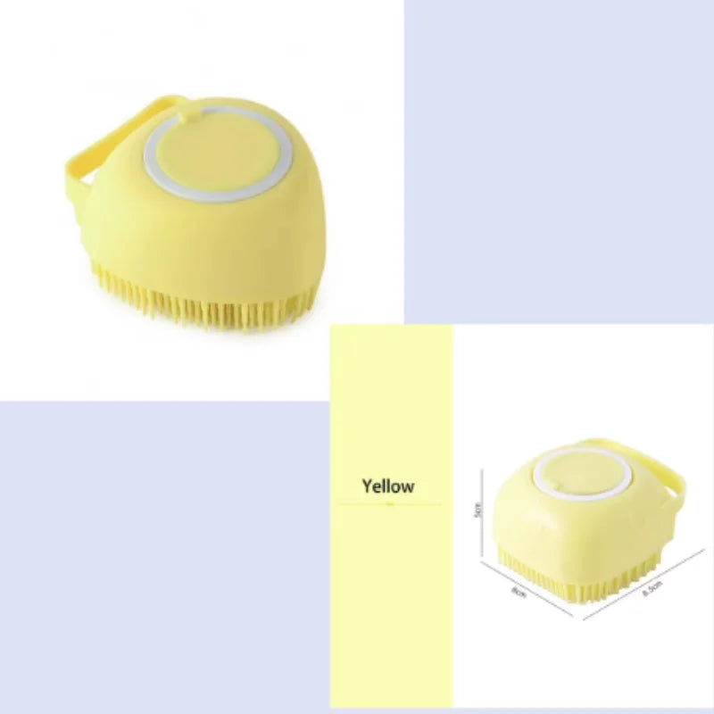 Silicone Pet Bath Massage Gloves – Gentle Grooming Brush for Dogs & Cats