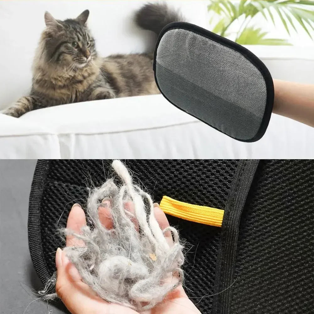 Static Pet Hair Removal Gloves – Grooming & Deshedding for Dogs & Cats