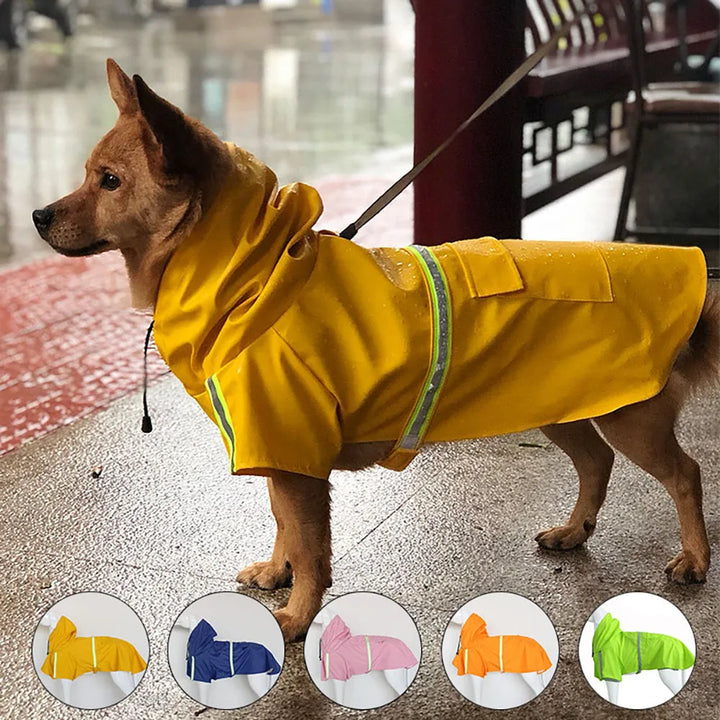 🌦️ Corgi Cloak Dog Raincoat – Waterproof & Reflective Outdoor Jacket