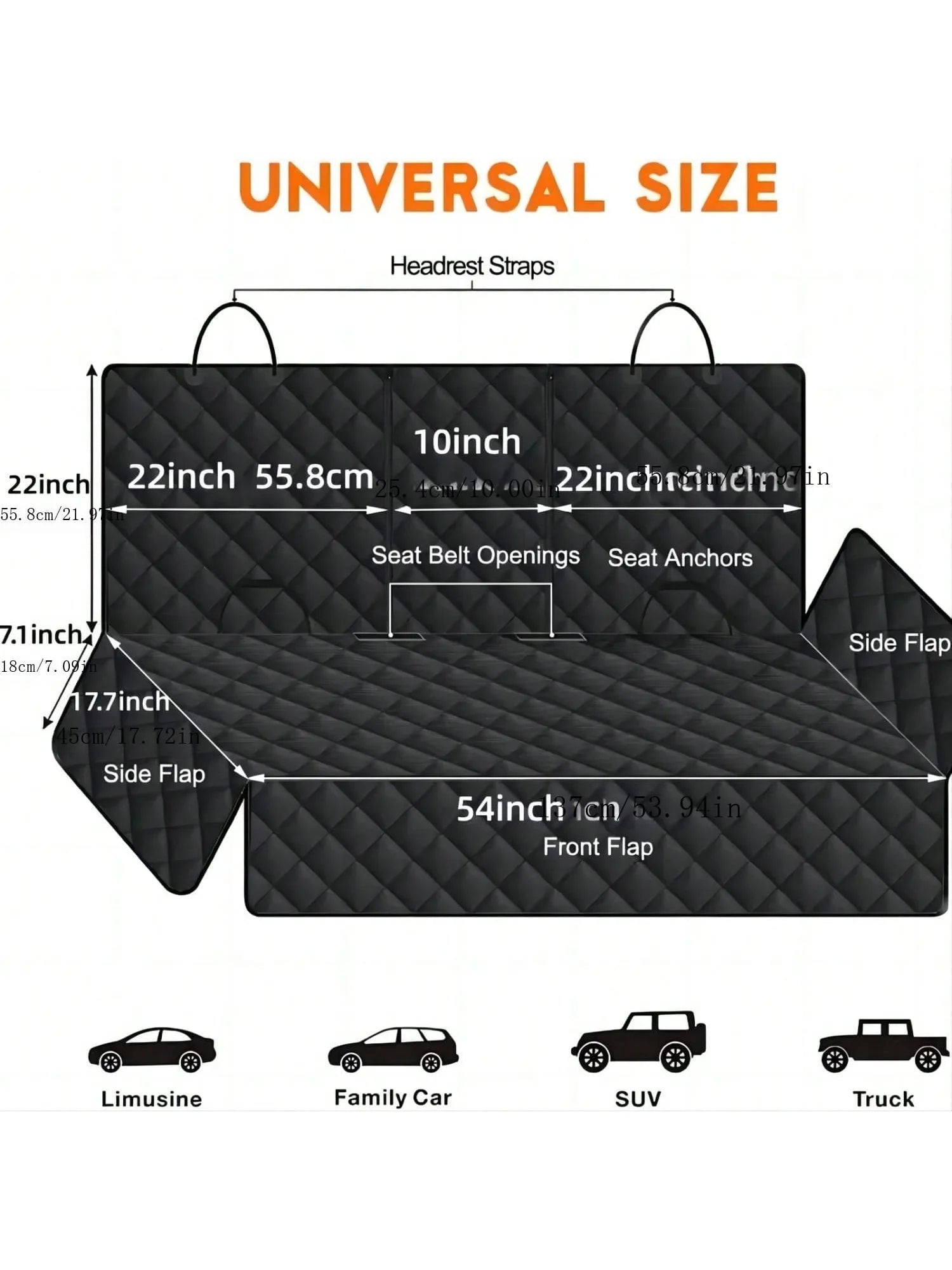 Waterproof Dog Car Seat Protector – Travel Mattress for Cars