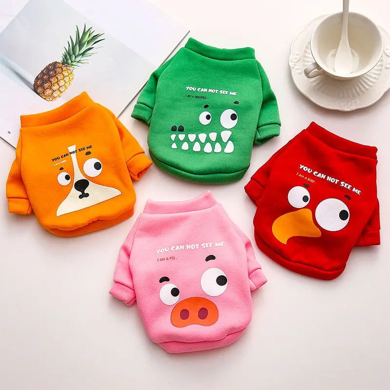 Cartoon Pet Sweater – Cozy Autumn & Winter Pullover