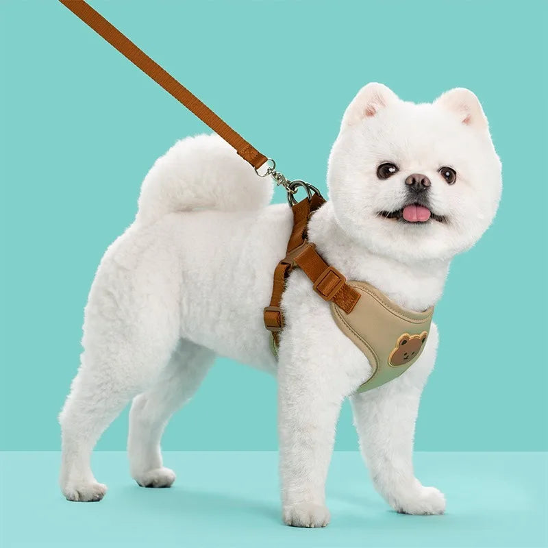 Breathable Pet Harness & Leash Set – Comfortable Vest for Small & Medium Dogs