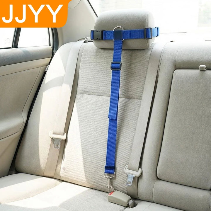 Adjustable Pet Car Seat Belt – Safety Harness Leash for Dogs & Cats