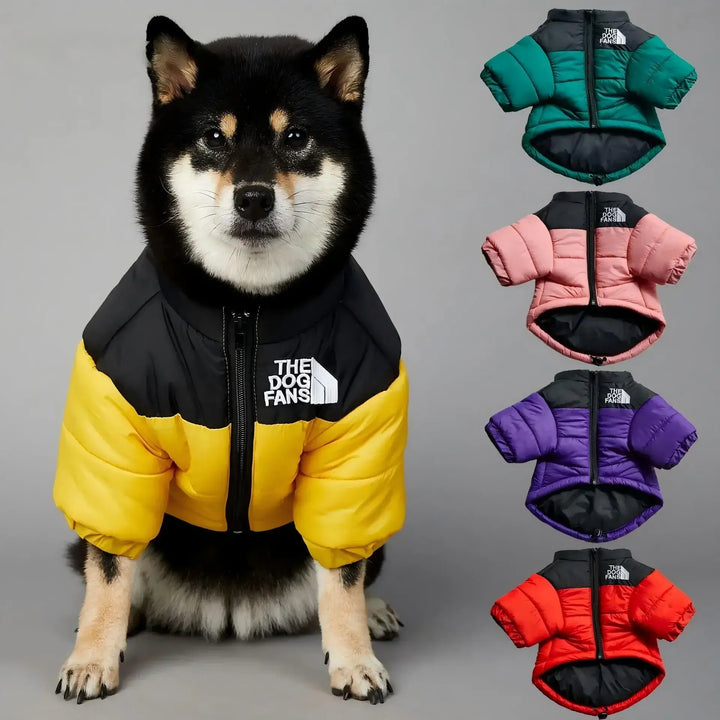 Winter Warm Dog Puffer Coat – Thick Cotton Cold Weather Jacket