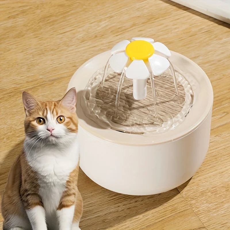 USB Electric Pet Water Fountain – 1L Automatic Cat & Dog Drinking Dispenser