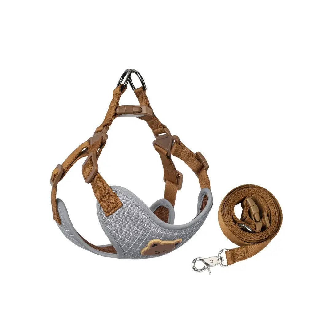 Breathable Pet Harness & Leash Set – Comfortable Vest for Small & Medium Dogs