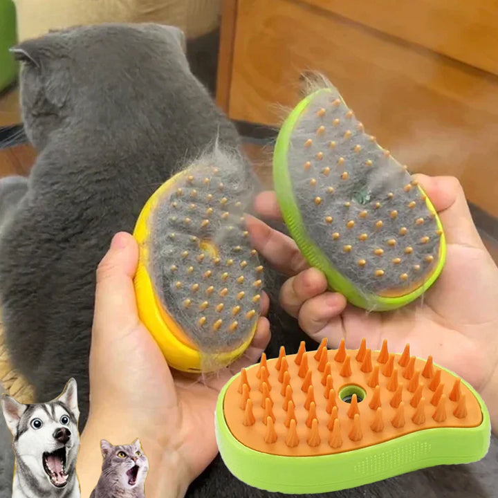 3-in-1 Electric Steam Pet Brush
