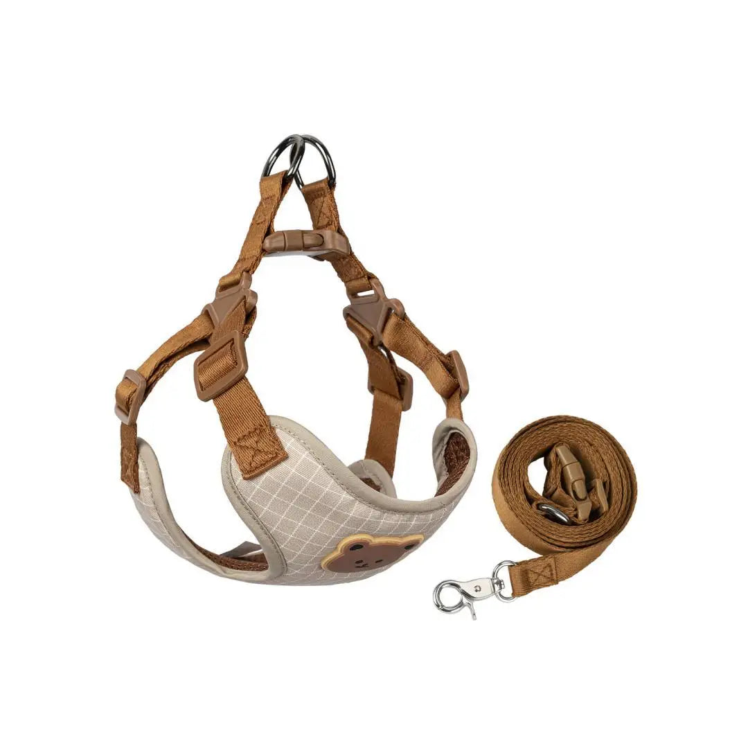 Breathable Pet Harness & Leash Set – Comfortable Vest for Small & Medium Dogs