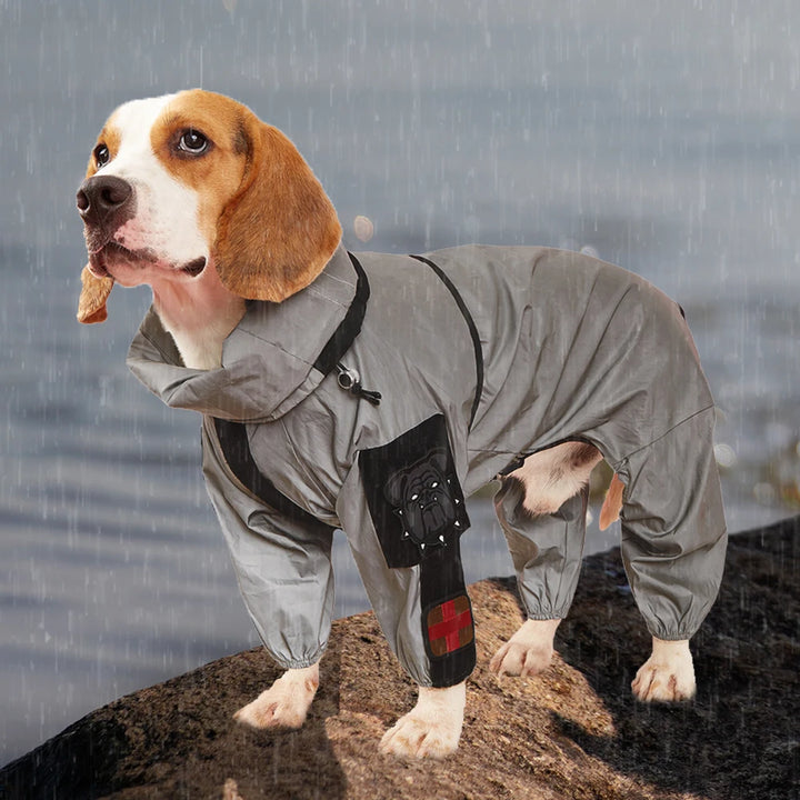 All-Weather Reflective Dog Raincoat – Waterproof Outdoor Jacket