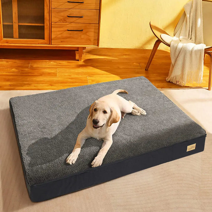 Orthopedic Memory Foam Dog Bed – Waterproof Washable Cover