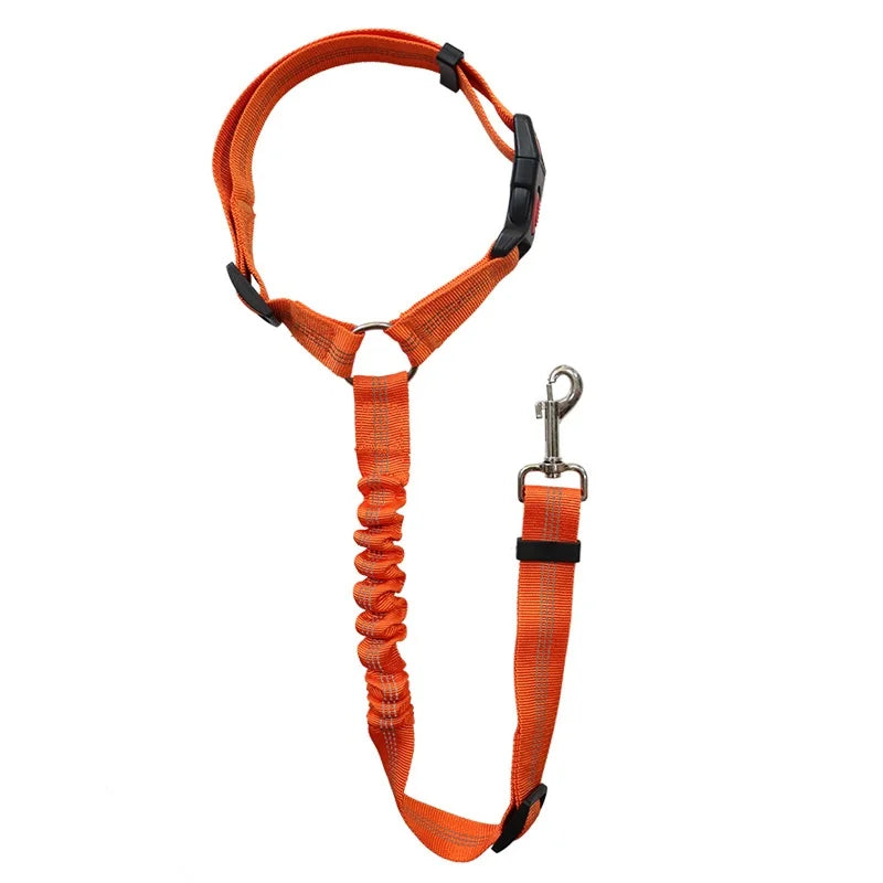 Reflective Pet Car Seat Belt & Harness – Safety Leash for Dogs & Cats
