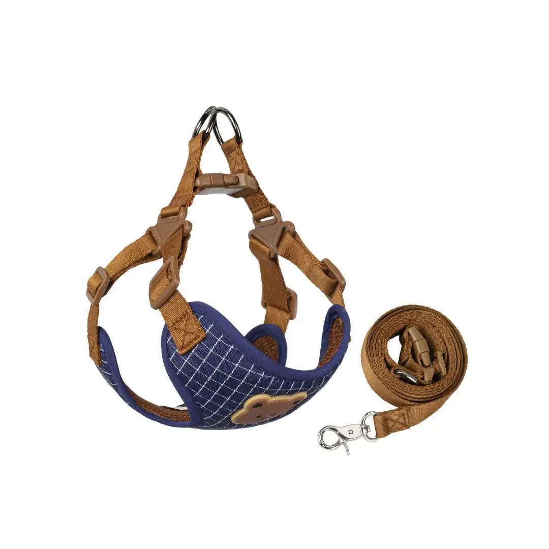 Breathable Pet Harness & Leash Set – Comfortable Vest for Small & Medium Dogs