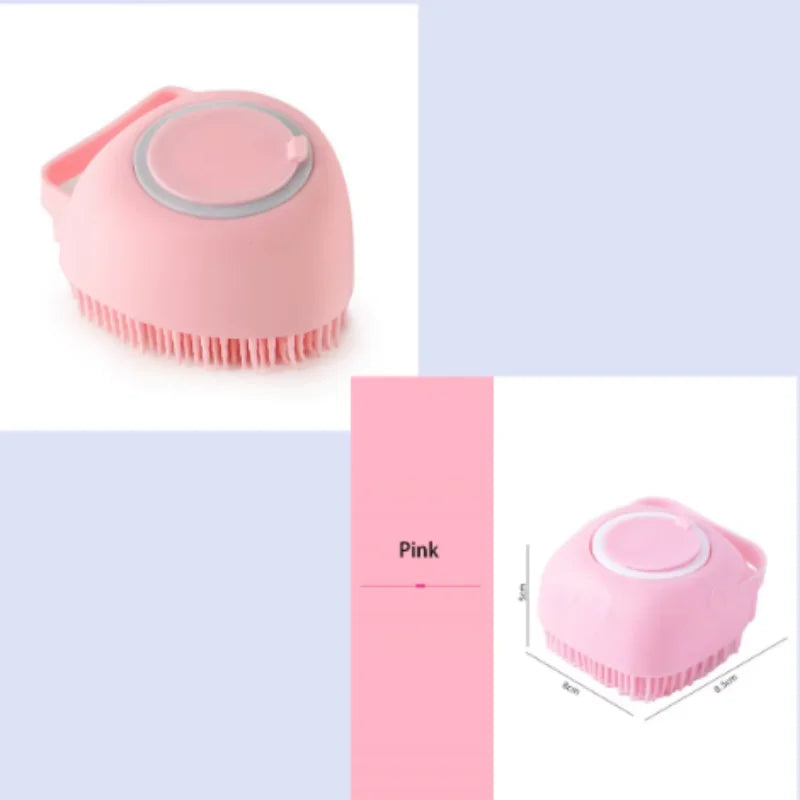 Silicone Pet Bath Massage Gloves – Gentle Grooming Brush for Dogs & Cats