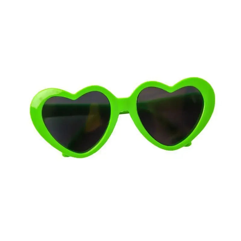 🕶️ Love Heart Pet Sunglasses – Fashion Cat & Dog Glasses with Jewelry Design